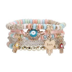 Shallow Mix Fashion Bracelets  - 6 pc set